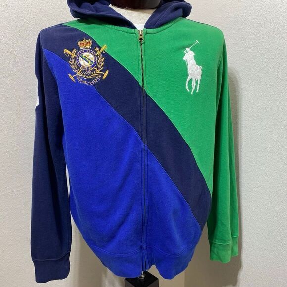 Polo by Ralph Lauren Navy Blue/Green Boys Jacket Size XL (18-20)